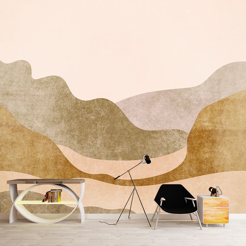 Abstract Painting Wallpaper Environment Friendly Mildew Resistant Indoor Wall Mural