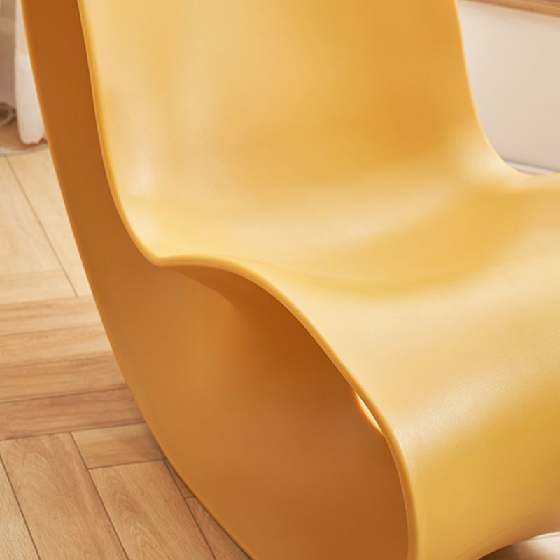 Modern Rocker Plastic Seat Belt Rocking Accent Chair for Living Room