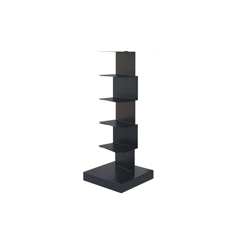 Closed Back Bookshelf Contemporary Style Vertical Bookcase for Home Office