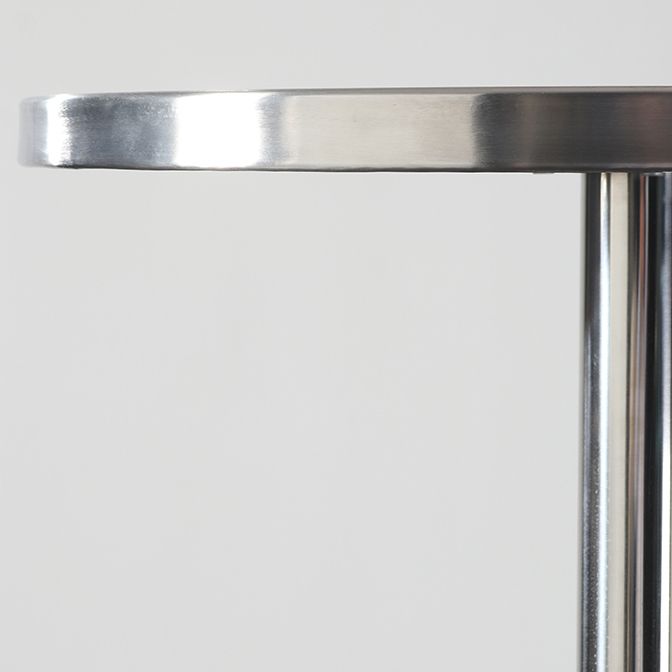 Industrial Round Bar Counter Table Metal Dining Table for Kitchen