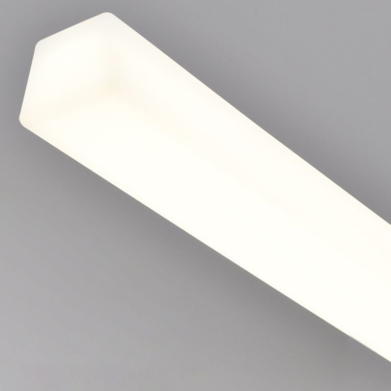 LED Island Lamp Modern Simple Island Hanging Lamp with Plastic Shade for Dining Room
