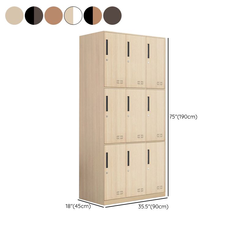 Metal Matte Finish Wardrobe Industrial Storage Cabinet with Hinged Doors