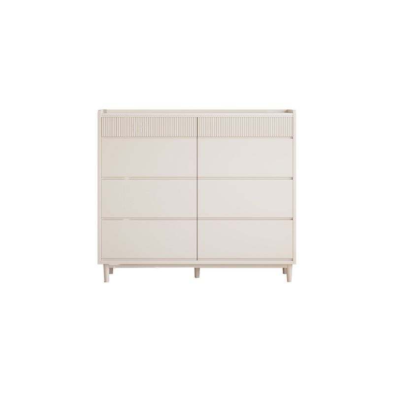Contemporary Dresser White Storage Chest Dresser with Drawers
