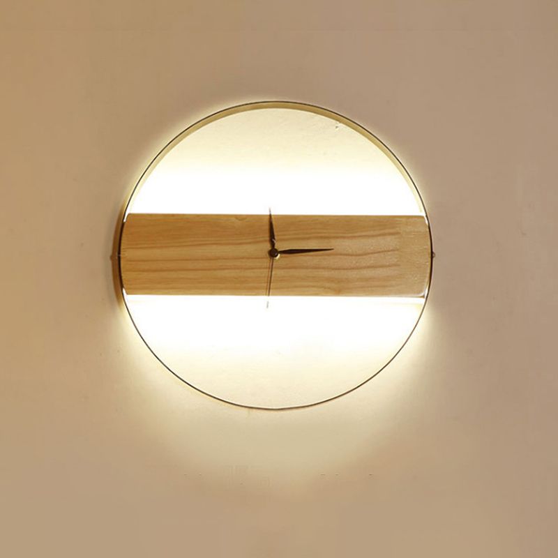 Modern Clock Wall Lighting Study Study Study Study Light Funce in beige