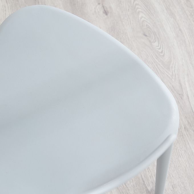 Modern Contemporary Plastic Side Chairs Multicolor Open Back Dining Chairs