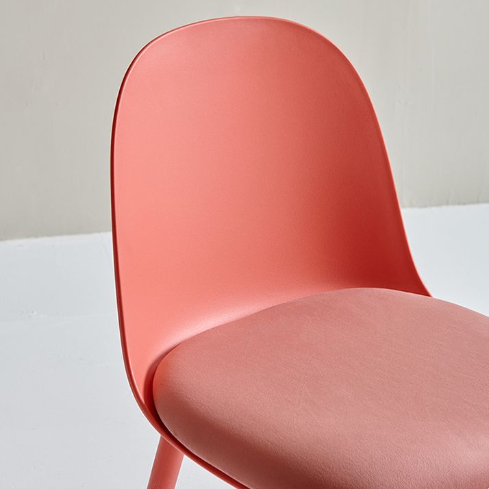 Sillas laterales de plástico Glam para interiores y exteriores, silla con respaldo sólido
