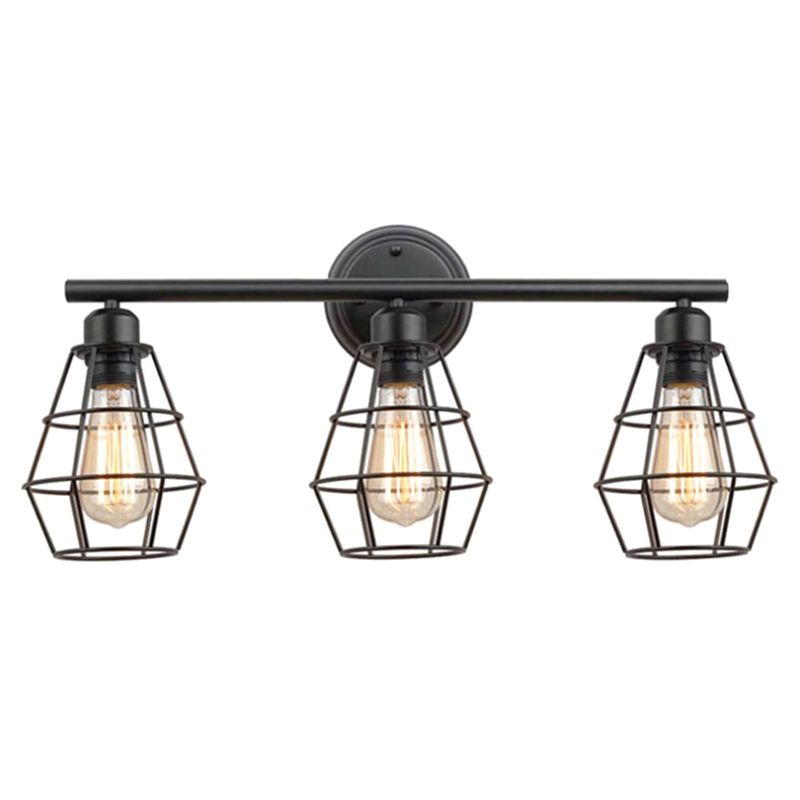 3 luci in metallo a parete lampada montata a parete industriale a parete a parete a parete a parete per barra