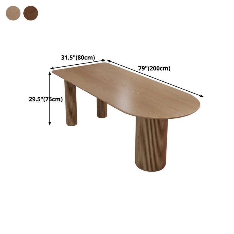 Mesa de pino sólida de forma gratuita Simplicidad de 3 patas para comedor para comedor