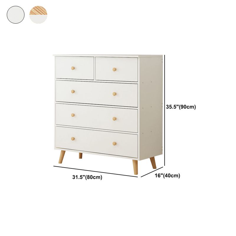 Rectangle Accent Chest with Drawers Wooden Straight Legs Chest