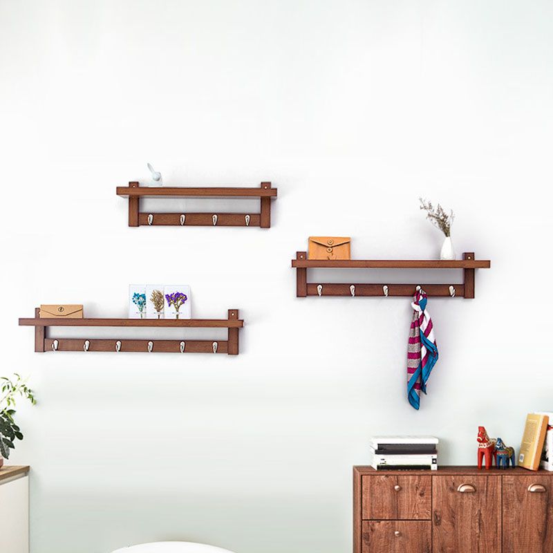 Wall Mounted Hall Stand Modern Simple Wooden Hall Stand with Hook
