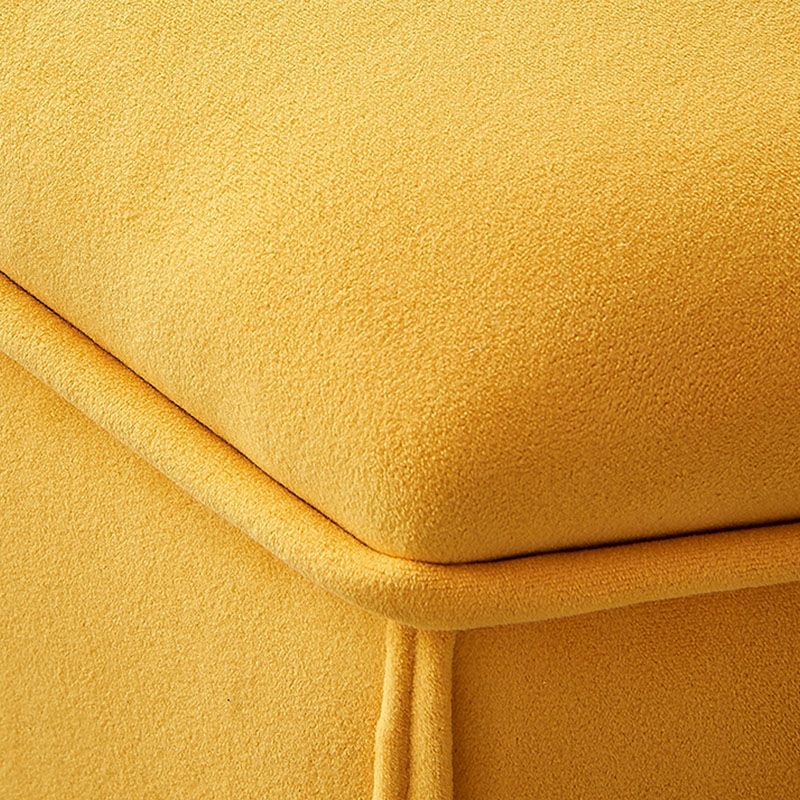 Solid Color Fabric Standard Stool Modern Simple Moon Upholstered Footstool