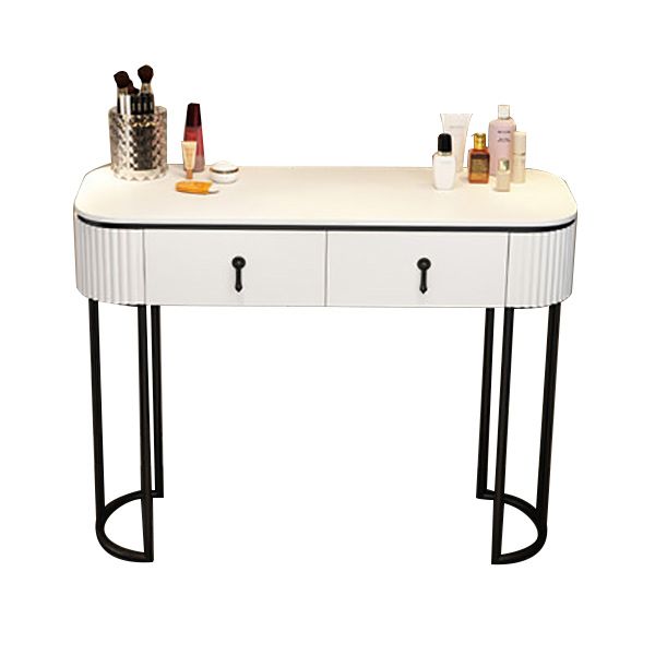 Adjustable Makeup Counter Lighted Mirror Vanity Dressing Table with Drawer