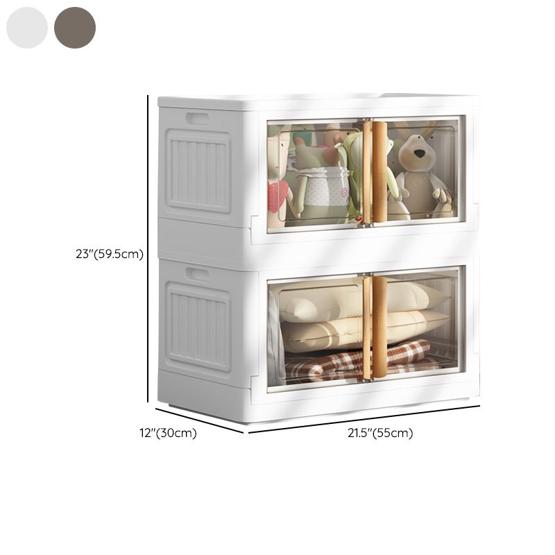 Contemporary Hinged Wardrobe Armoire Plastic Wardrobe Closet