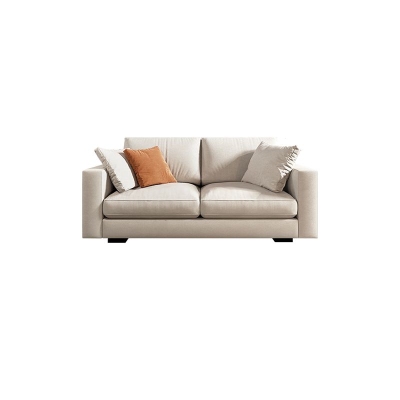 Scandinavian Standard Sofa with Multiple Cushion Seat 33.46"High Square Arm Sofa