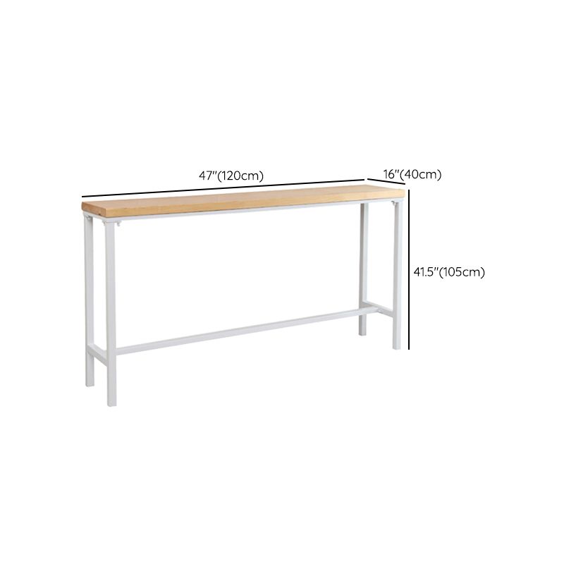 Modern Style Rectangle Wood Bar Table 1/5/9 Pieces Bar Table Set for Kitchen