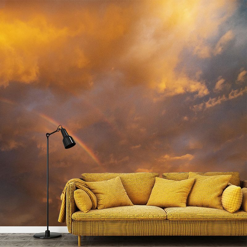 Beautiful Sky Mural Wallpaper Modern Style Decorative Photography for Bedroom