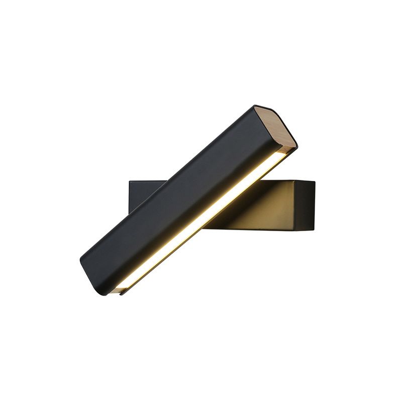 Luci di scarpa rettangolare in metallo MODERNO MODERNA 1 Fissature per illuminazione da parete