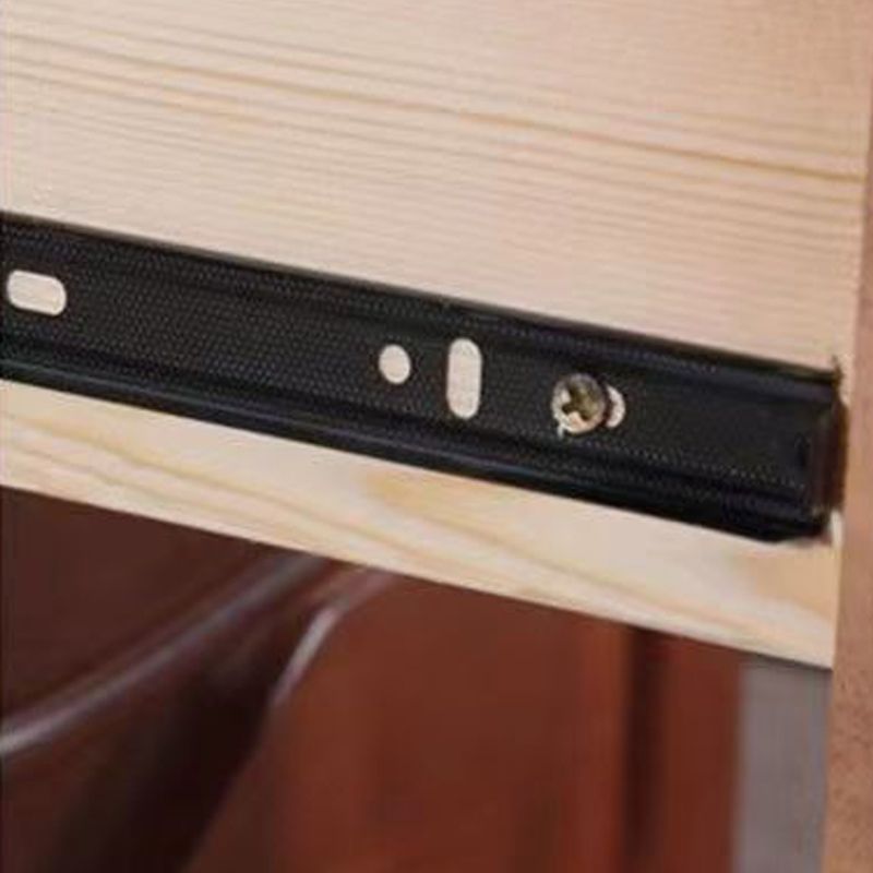 Solid Wood Nightstand Modern 2-drawer Bedside Cabinet for Living Room