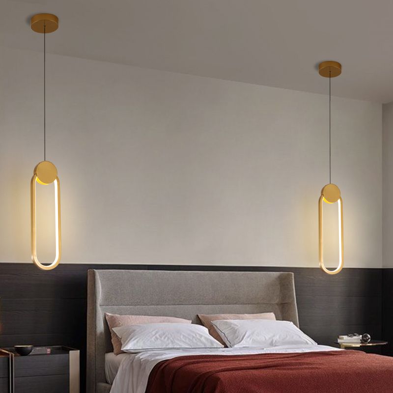 Modern Simplicity LED Indoor Hanging Lamp Aluminium Linear Pendant Light with Silicone Shade