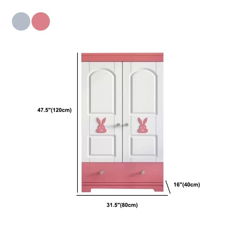 Coastal Storage Cabinet with Hinged Door Manufactured Wood Matte Finish Cabinet