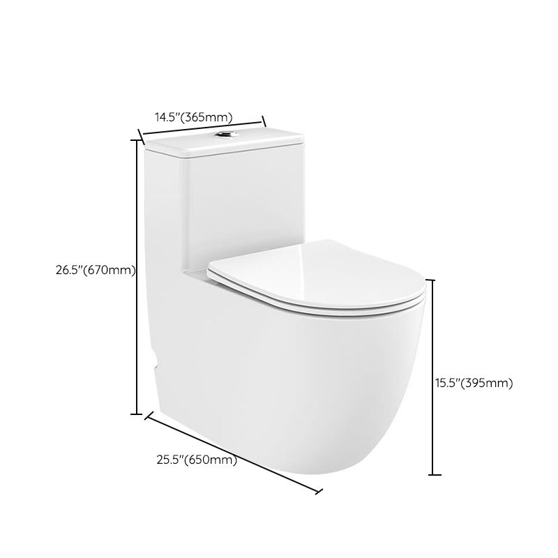 Modern One Piece Flush Toilet Seat Included Urine Toilet for Bathroom