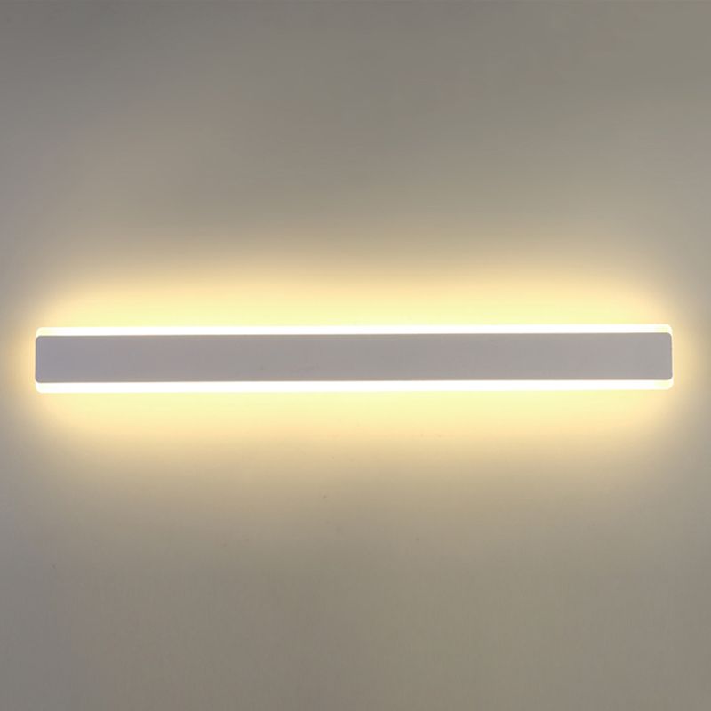 Sombra lineal matones de metal mate moderna iluminación de montaje de pared de luz simple