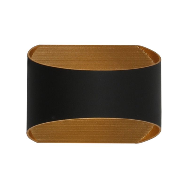 Modern Style Wall Sconce Metal 2 Light Sconces in Black for Outdoor