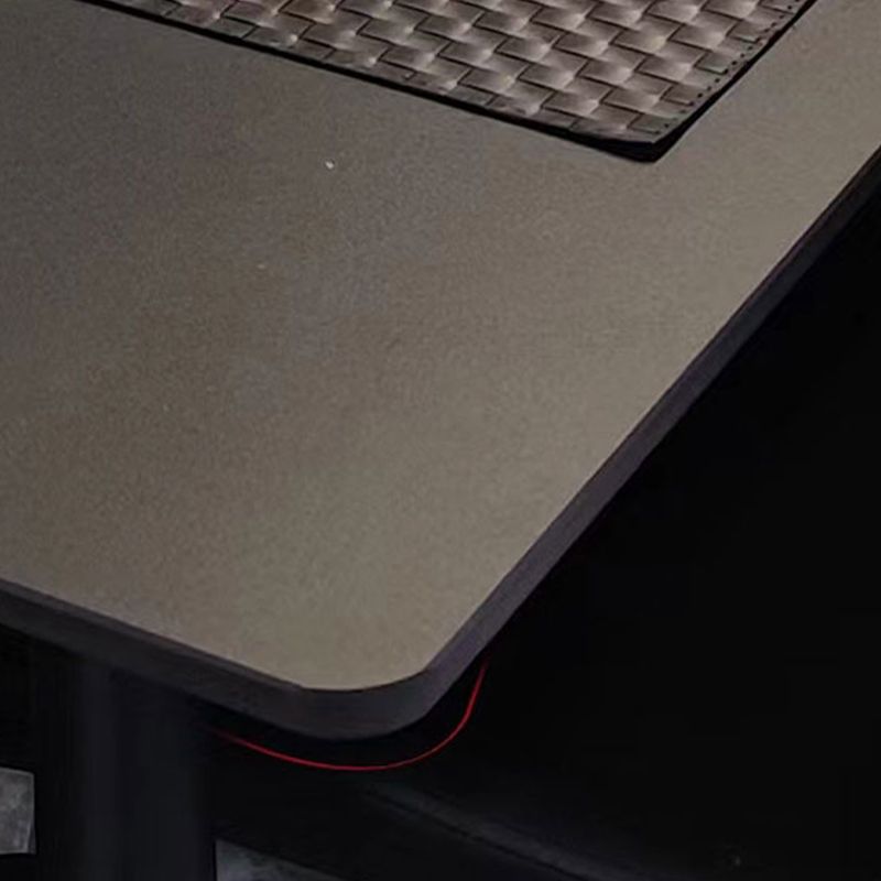 Contemporary Black Stone Dining Set 1/4/7 Pieces Rectangle Dining Table Set