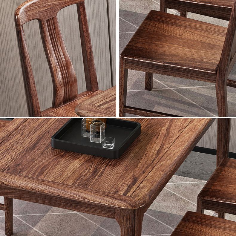 Traditional Style Solid Wood Rectangle Dining¬†Room¬†Set Standard Height Home Dining Table Furniture