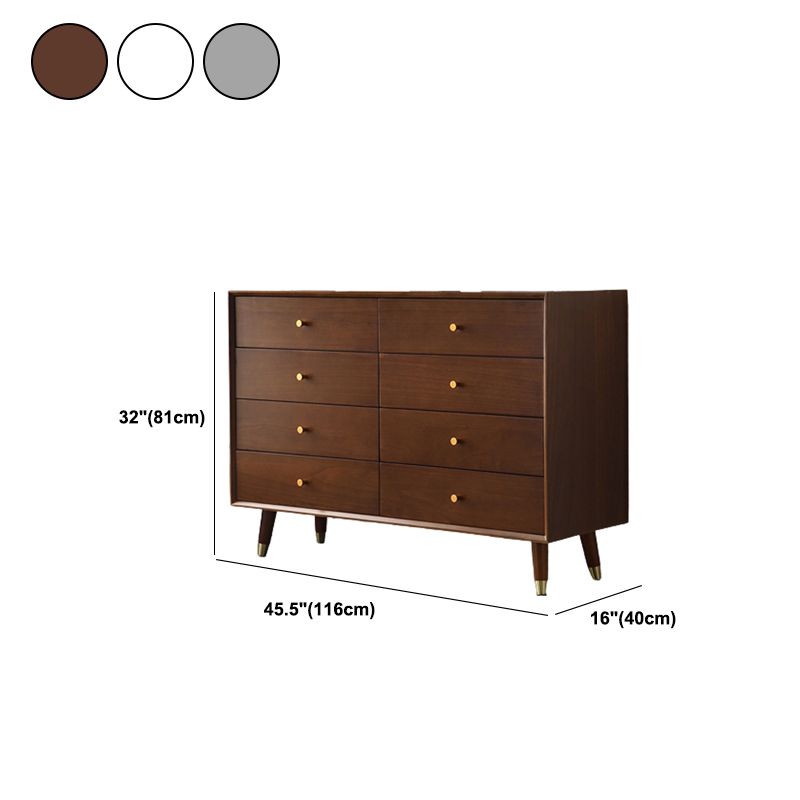 Classic Glam Solid Wood Storage Chest Bedroom Soft-Close Drawers Dresser