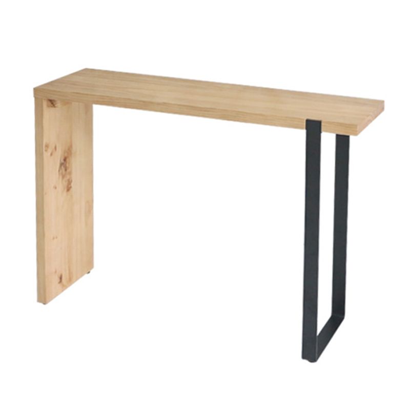 Industrial Bar Table Set 1/3 Pieces Rectangle Solid Wood Pub Dining Set