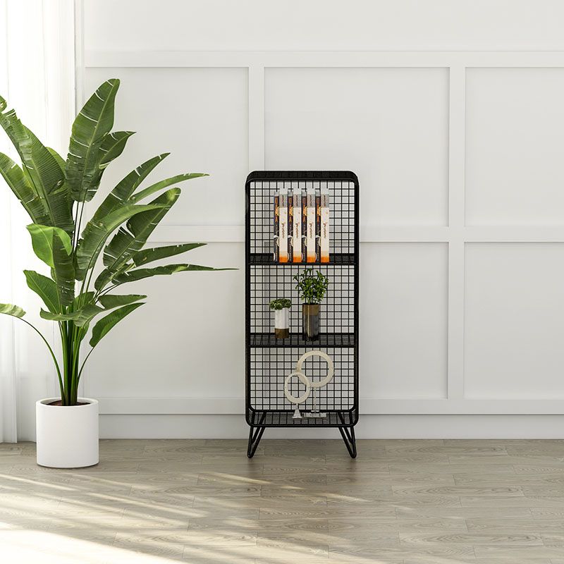 Glam Style Bookshelf Metal Standard Shelf Bookcase for Home Use