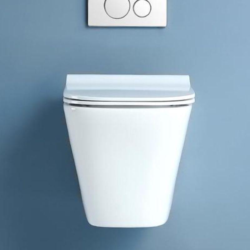 Modern White Flush Toilet Wall Hung Urine Toilet with Seat for Bathroom
