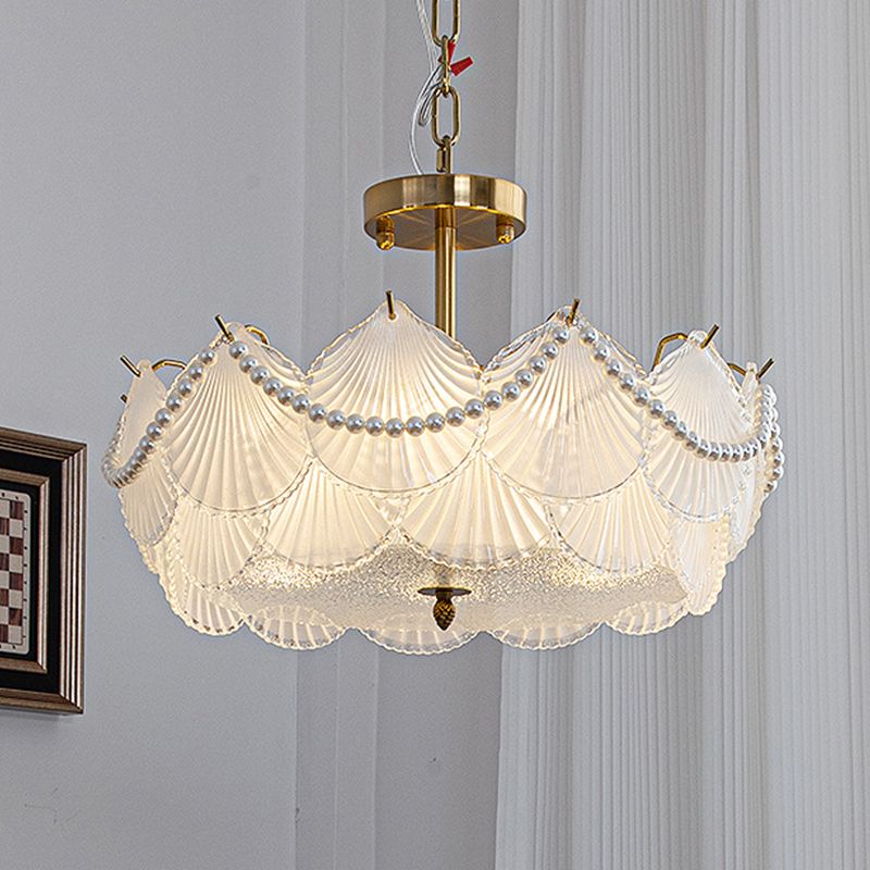 Nordic Ceiling Light Glass Flush Mount Light Fixture for Bedroom