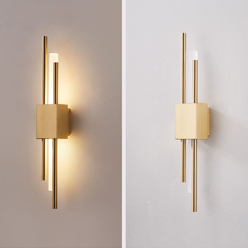 Luces de apliques de pared de tubo de estilo moderno 1 iluminación de montaje de pared ligero