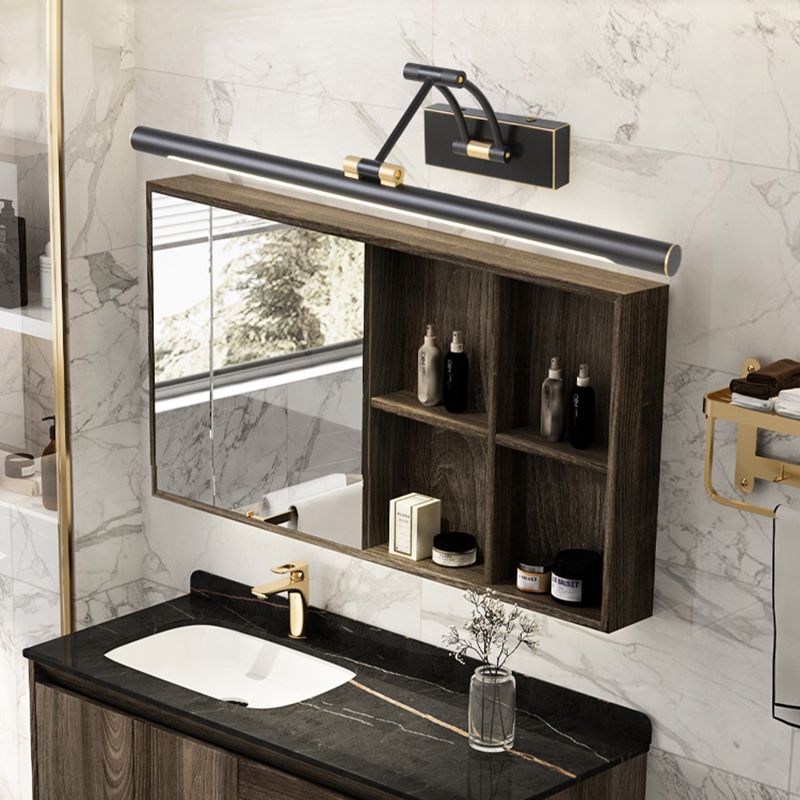 Armed Vanity Wall Light Fixtures Modern Luxury Style Copper Single Vanity Light