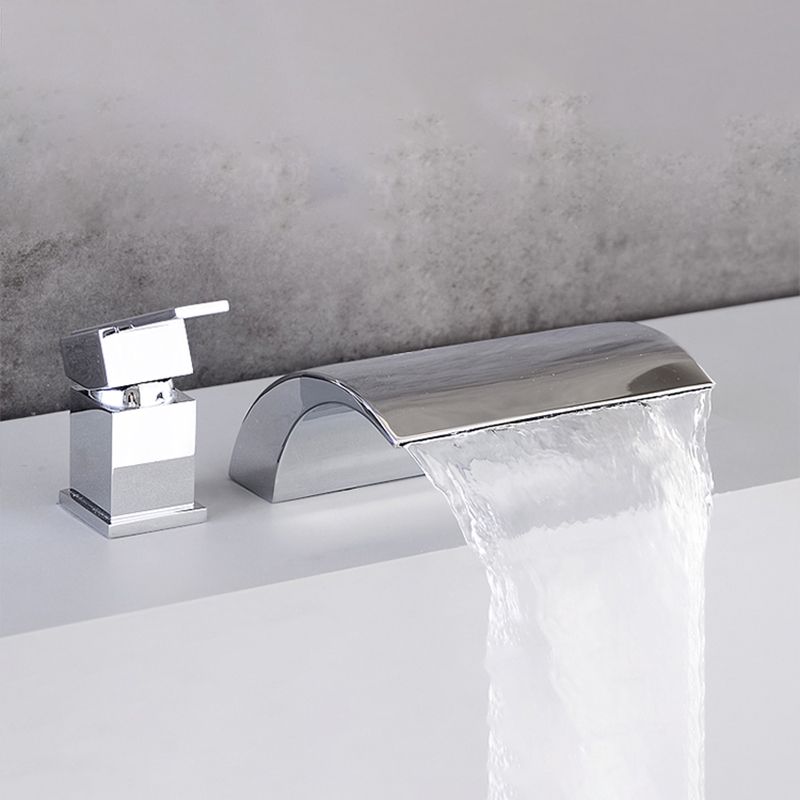 Contemporary Bath Faucet Trim Metal Deck Mounted Bathroom Faucet