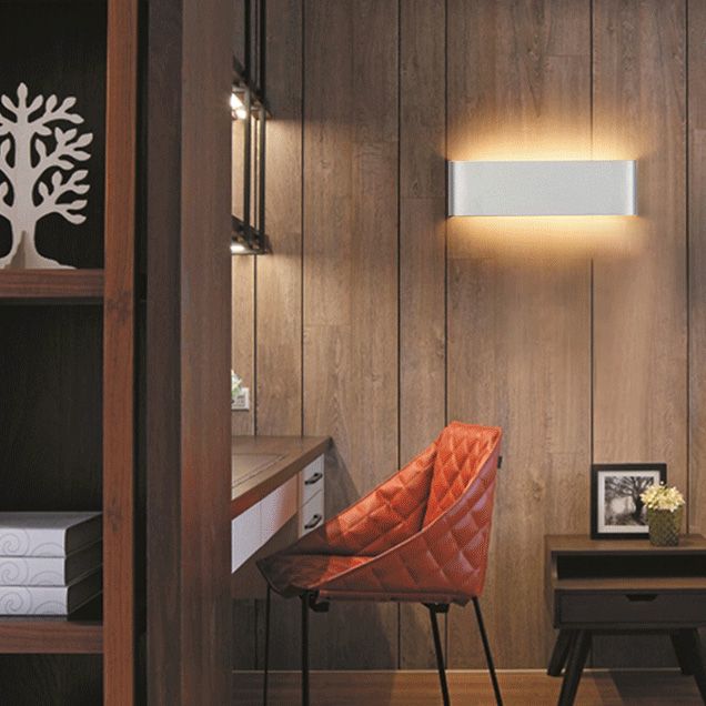 Aparte de pared de estilo simple Rectángulo de pared de pared aplastante para dormitorio