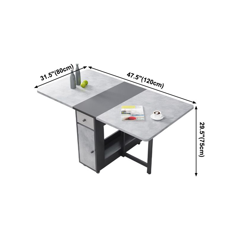 MDF Dining Table Modern Style Rectangle Multifunctional Table for Dining Room