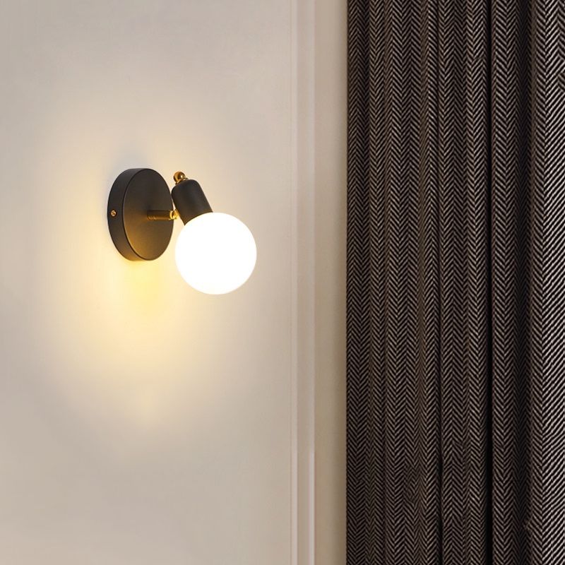 Glas moderne leeswandwandeling wereldwijd 1 licht wandgemonteerd licht voor slaapkamer