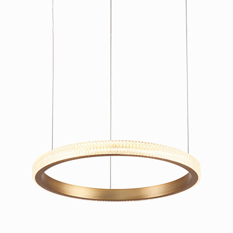 Circle Shade Metal Chandelier Lights Modern Chandelier Lighting Fixtures in Gold