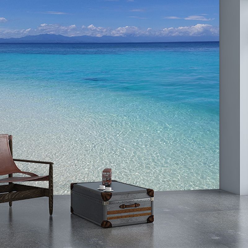 Romantic Photography Sea Wall Mural Wallpaper Sitting Room Wall Art