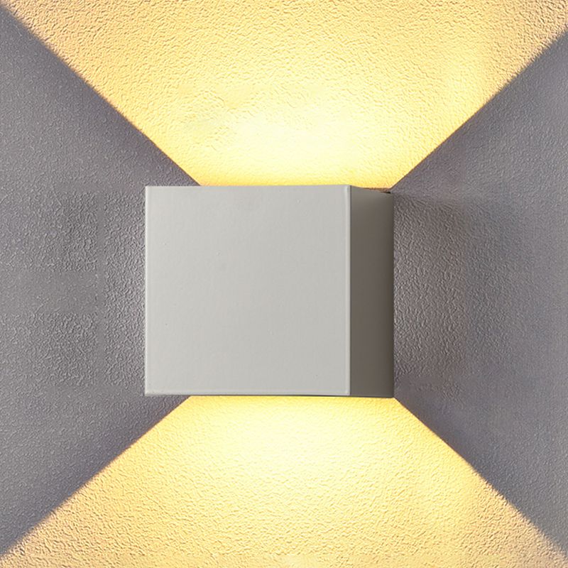 Lampe murale géométrique de style moderne métal métal 2 lumières éclairage mural