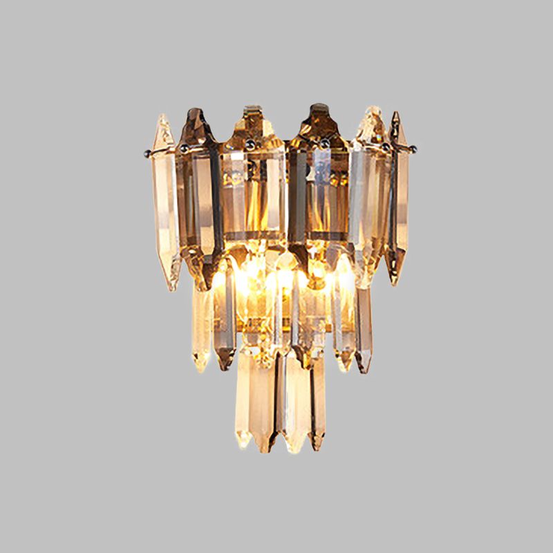 K9 Crystal Prism Light Sconce Sconce Light Vintage Vintage Vintage Vintage in oro