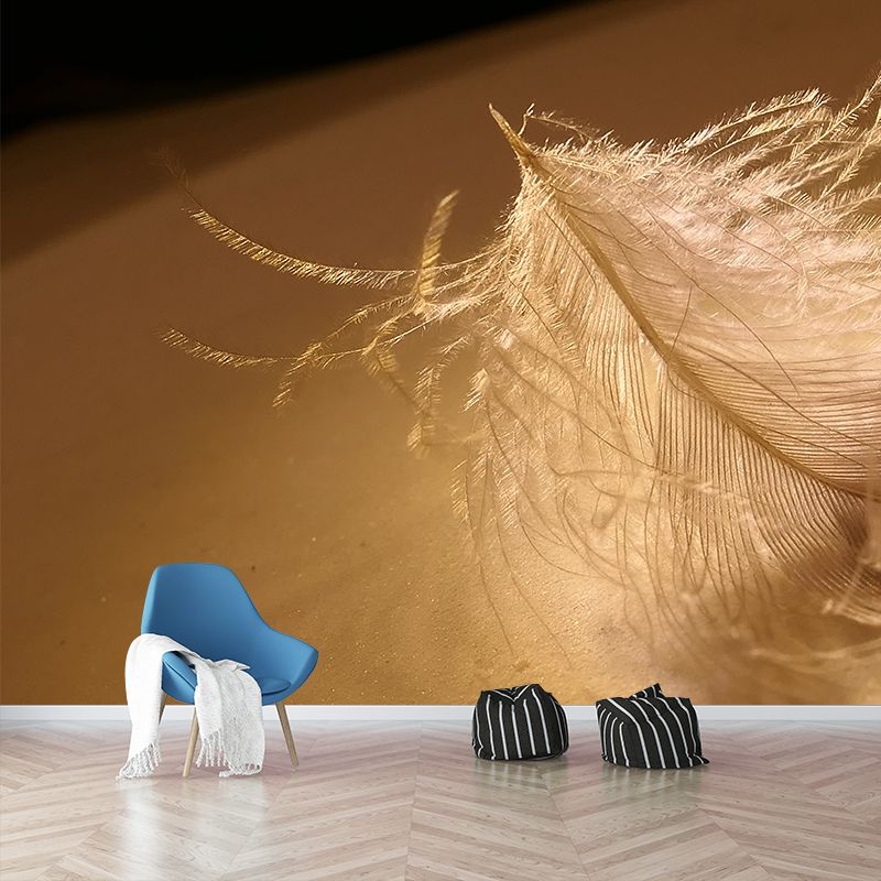 Modern Style Mural Wallpaper Feather Photography Indoor Wall Mural