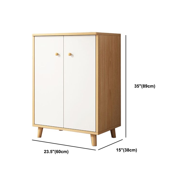 14.96" Wide Modern Wood Accent Chest with Drawer Rectangle Accent Cabinet