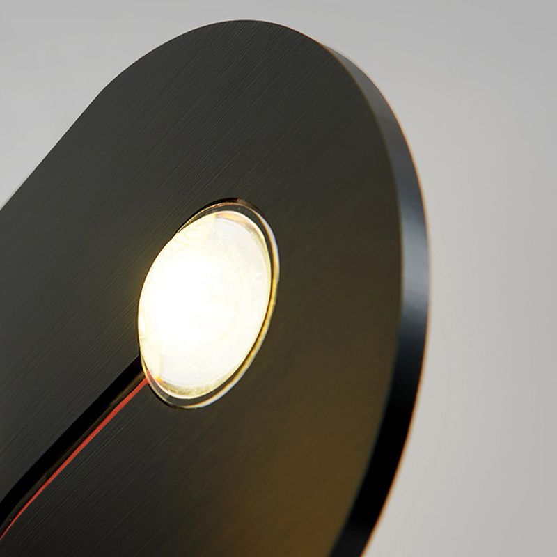 Contemporary Single Black/White Wall Mounted Sconce Metal Wall Light