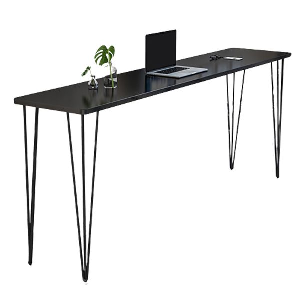 Industrial Style Rectangle Wood Top Counter Table 42-inch Height Bar Table