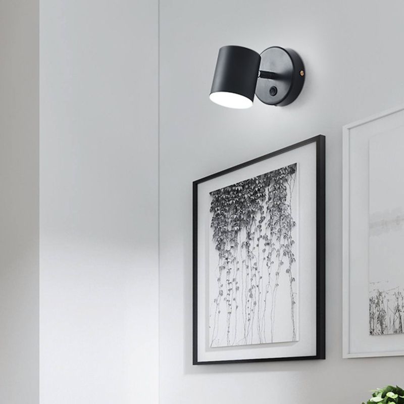 Éclairage mural en acrylique contemporain contemporain à 1 lumière pour chambre à coucher