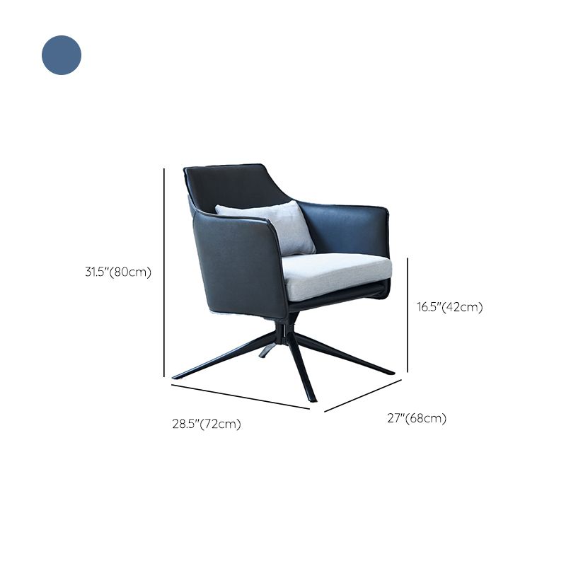 Modern Barrel Accent Chair Spider Solid Color Barrel Chair for Living Room